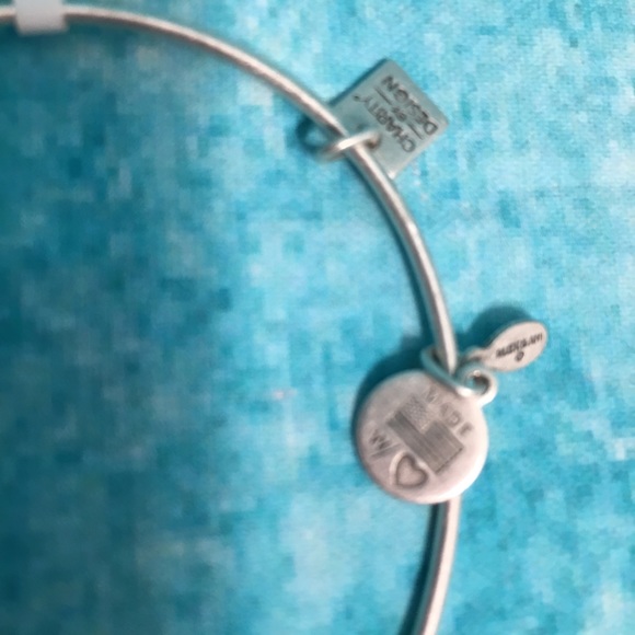 Alex and Ani Silver Lamp of Light Bangle - Picture 5 of 8